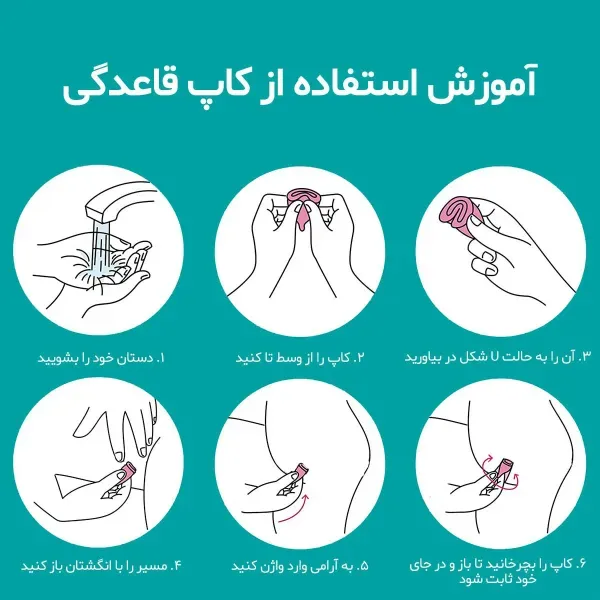  طرز استفاده کاپ قاعدگی+کاپ قاعدگی برای باکره ها