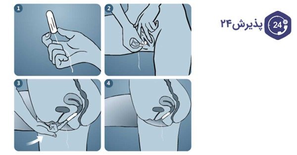  فیلم و عکس استفاده از تامپون قاعدگی