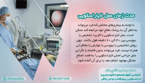  فیلم عمل کیست تخمدان با لیزر