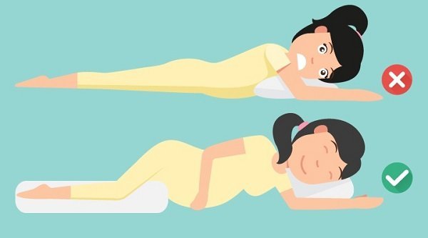  عکس درست خوابیدن در بارداری