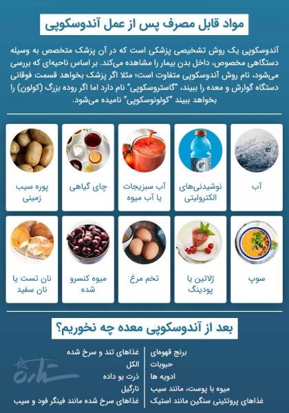 قبل و بعد از آندوسکوپی و کولونوسکوپی چی بخوریم؟