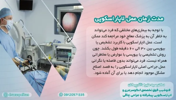  مدت زمان استراحت بعد از عمل لاپاراسکوپی رحم