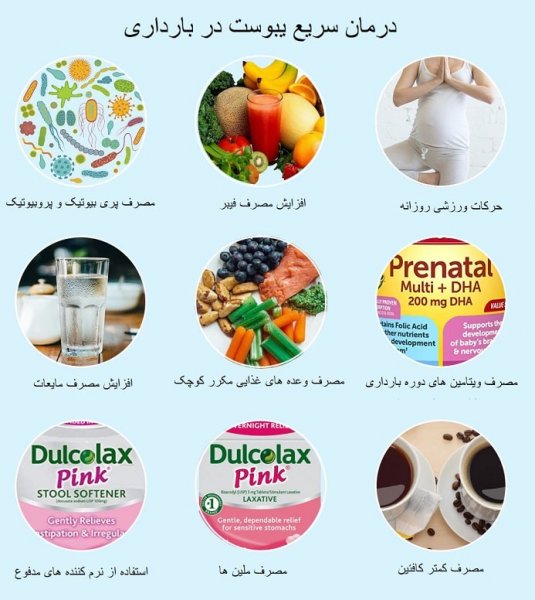  اسم شربت یبوست در بارداری
