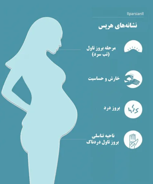  عکس تبخال تناسلی در بارداری