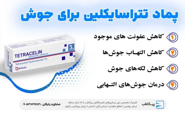  پماد تتراسایکلین برای جوش مقعدی